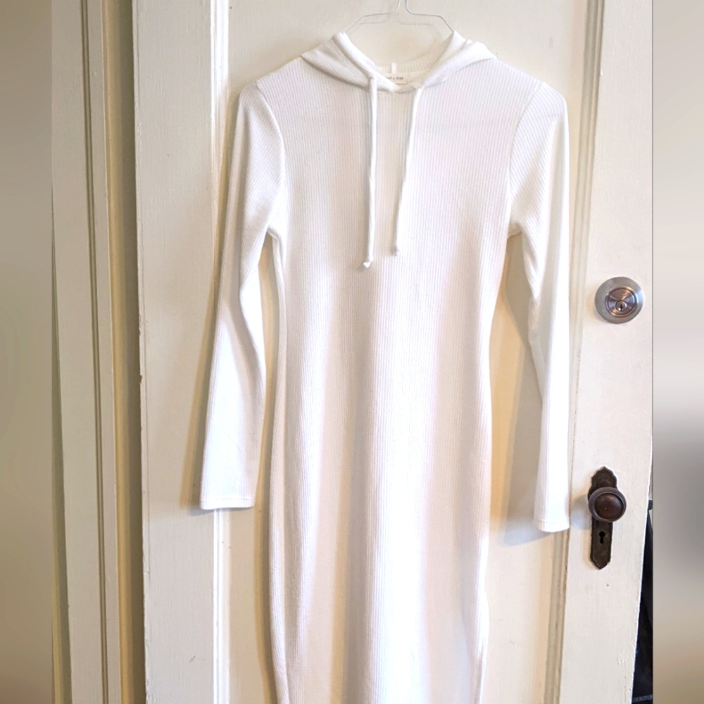 Heart & Hips Knitted Long Hood Dress